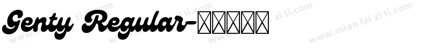 Genty Regular字体转换